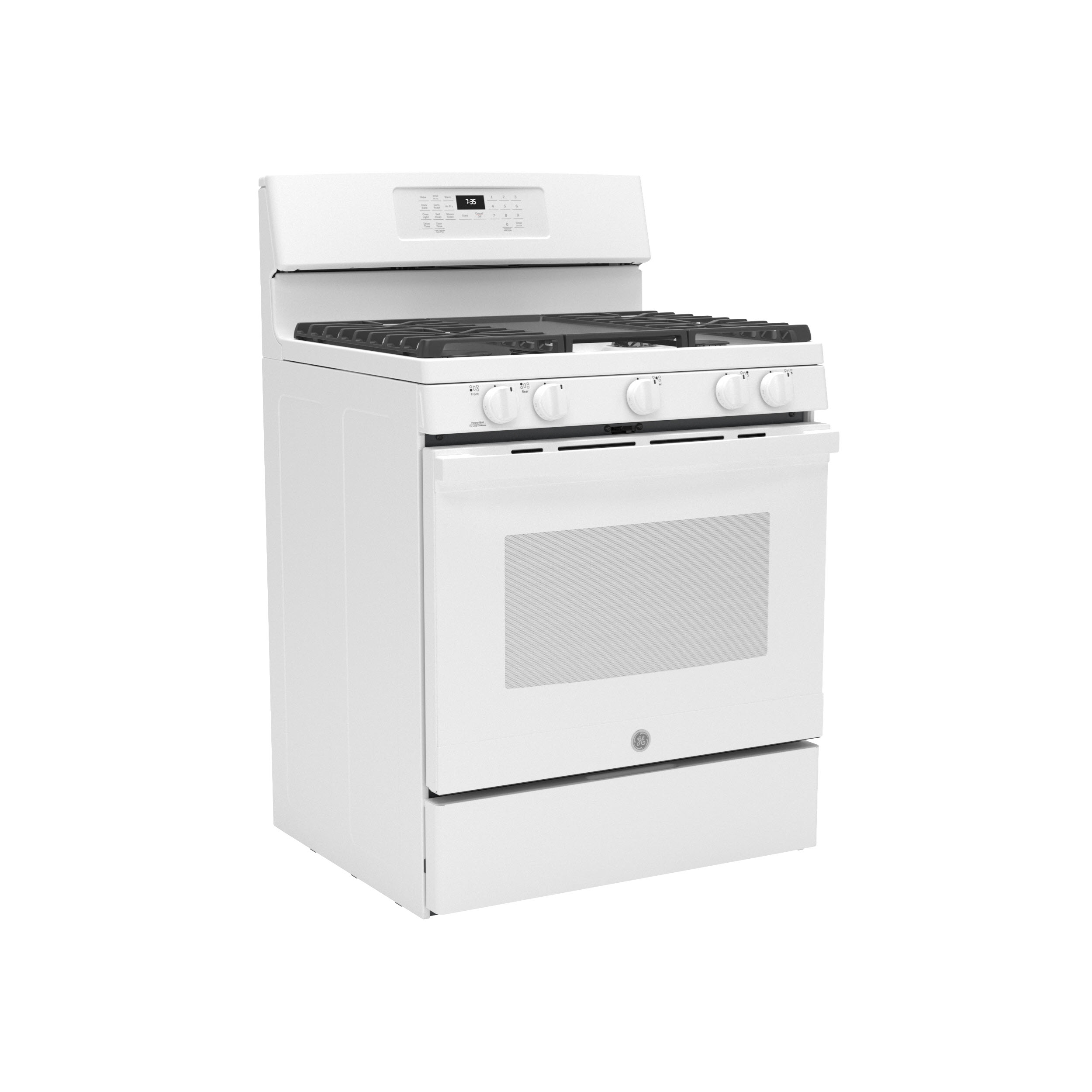 GE JGB735DPWW GE® 30" FreeStanding Gas Convection Range with No Preheat Air FryJGB735DPWW