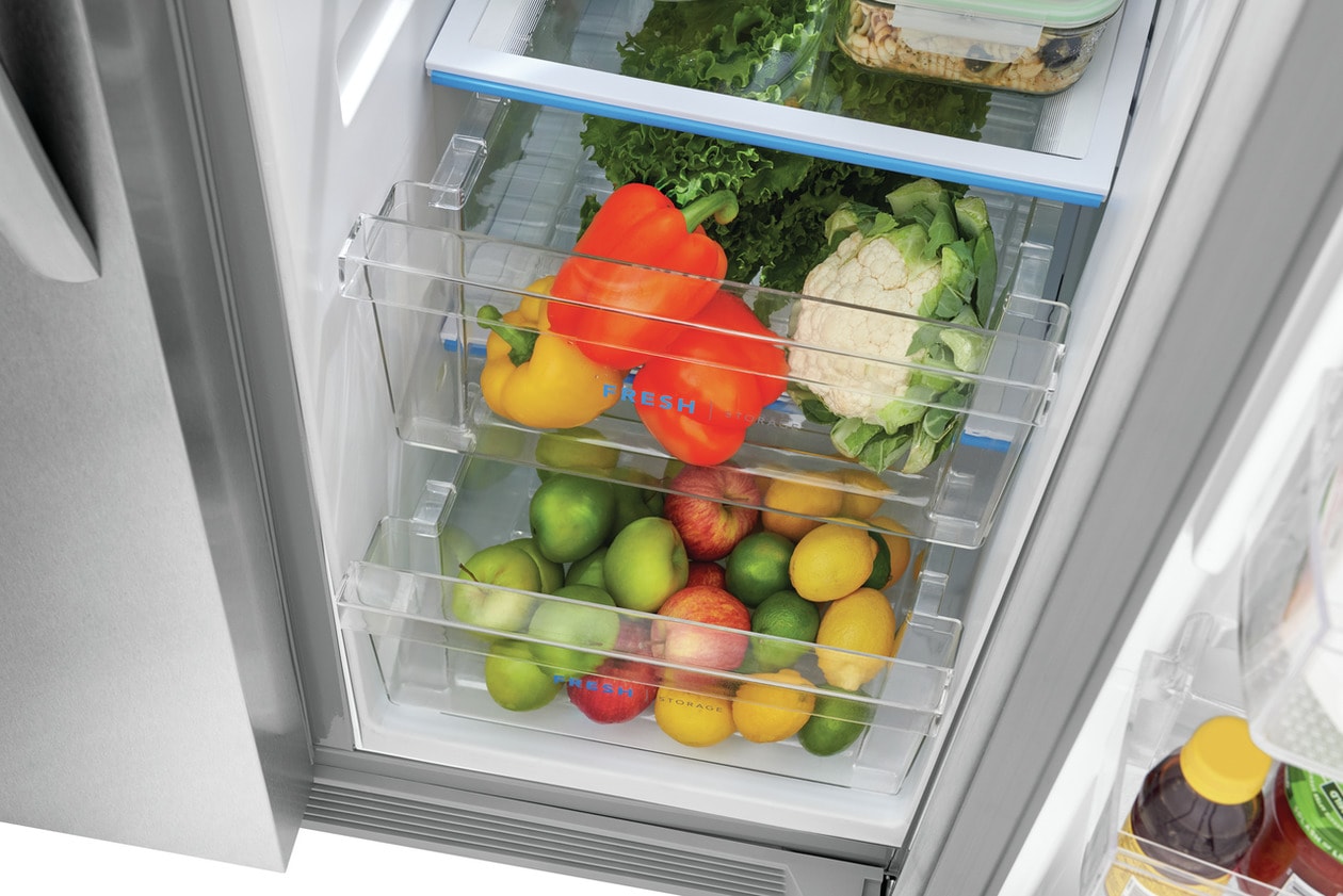 Model: FRSS2323AS | Frigidaire 22 Cu. Ft. 33" Standard Depth Side by Side Refrigerator
