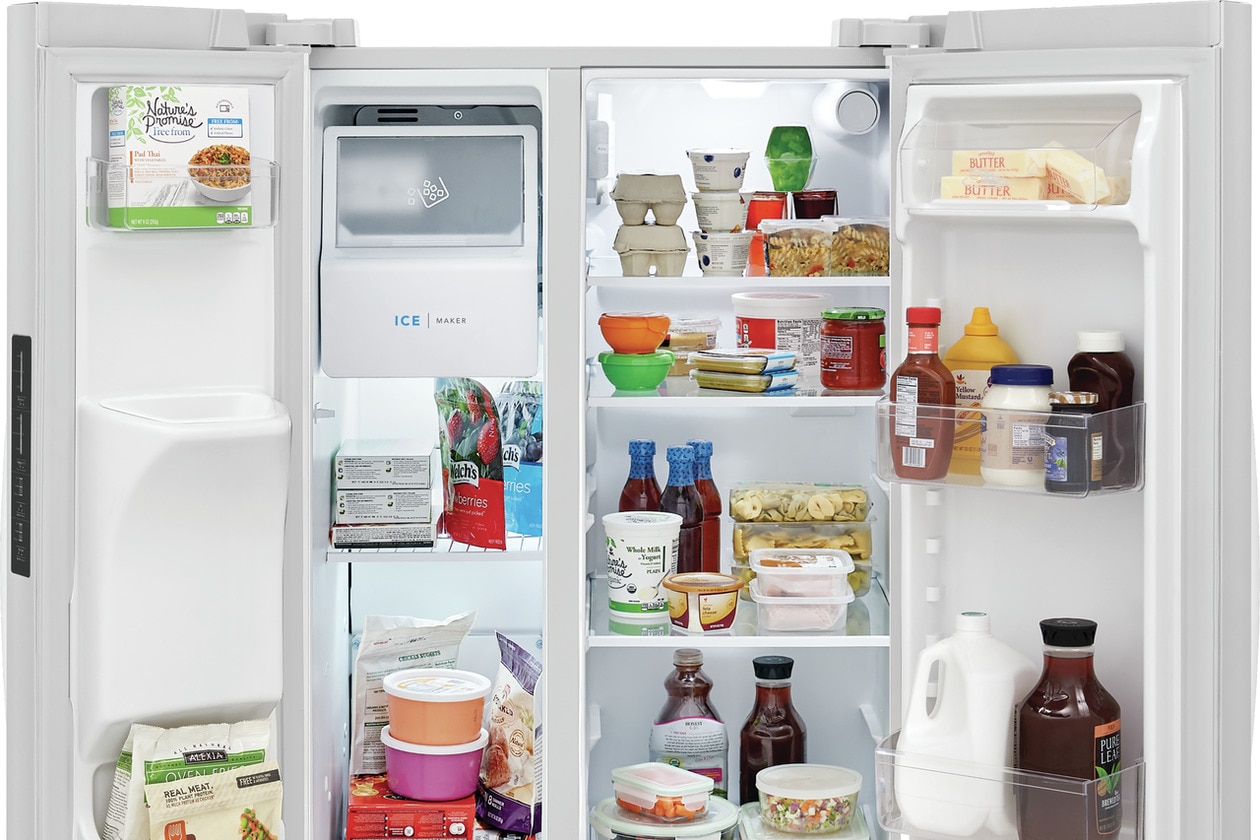Model: FRSS2323AW | Frigidaire 22 Cu. Ft. 33" Standard Depth Side by Side Refrigerator