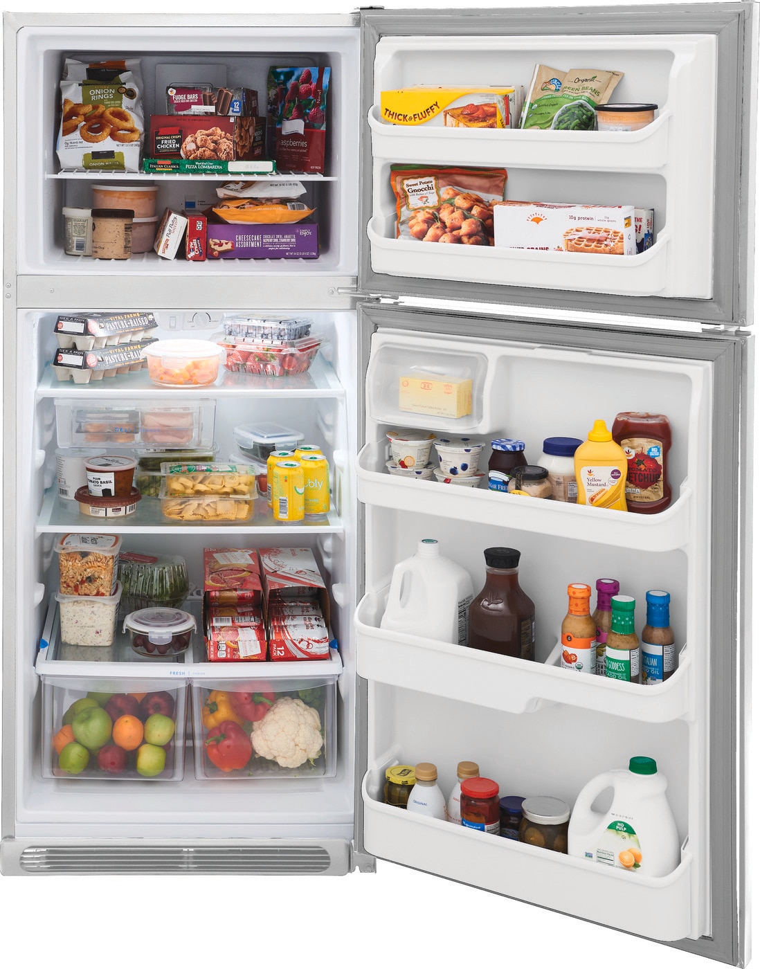 Model: FRTD2021AWSD | Frigidaire 20.5 Cu. Ft. Top Freezer Refrigerator