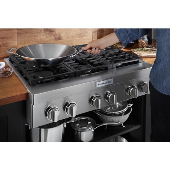 KitchenAid - KCGC506JSS - KitchenAidÂ® 36'' 6-Burner ...