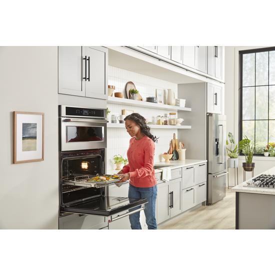 Model: KRFC704FPSSD | KitchenAid 23.8 cu. ft. 36" Counter-Depth French Door Platinum Interior Refrigerator with PrintShield™ Finish
