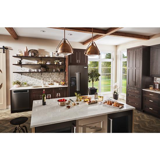 KitchenAid - KRSC703HBS - 22.6 cu ft. Counter-Depth Side-by ...