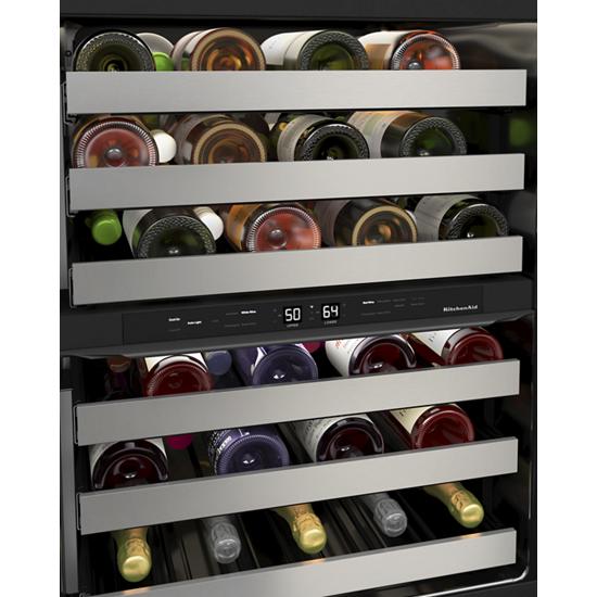 KitchenAid KUWL314KSS 24" Undercounter Wine Cellar with Glass Door