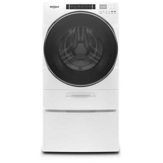 Model: WFW8620HW | Whirlpool 5.0 cu. ft. Front Load Washer with Load & Go™ XL Dispenser