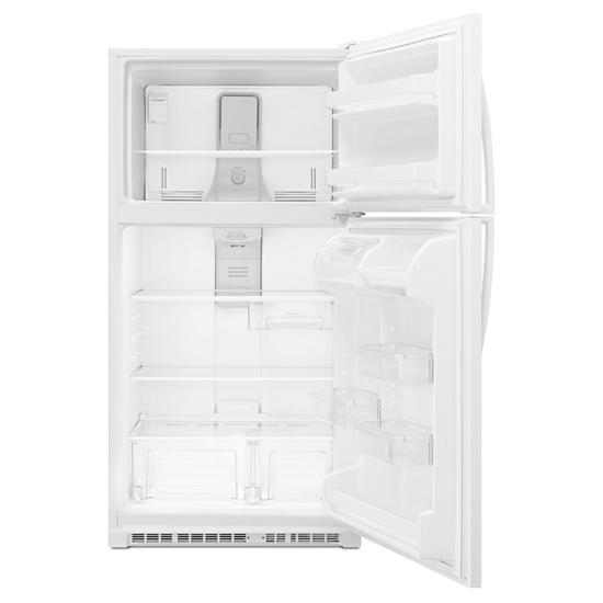 Model: WRT311FZDW | Whirlpool 33-inch Wide Top Freezer Refrigerator - 20 cu. ft.