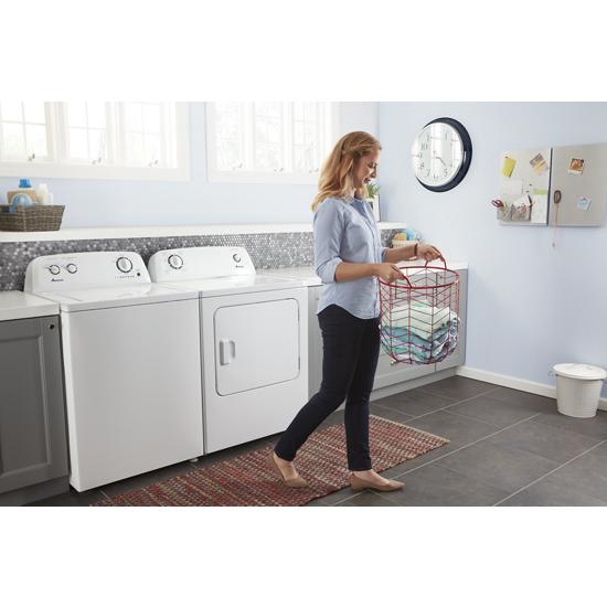 Model: NGD4655EW-USED | Amana 6.5 cu. ft. Gas Dryer with Wrinkle Prevent Option