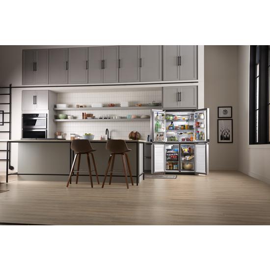 Model: WRQA59CNKZ | Whirlpool 36-inch Wide Counter Depth 4 Door Refrigerator - 19.4 cu. ft.