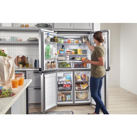Model: WRQA59CNKZ | Whirlpool 36-inch Wide Counter Depth 4 Door Refrigerator - 19.4 cu. ft.