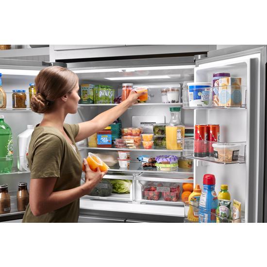 Model: WRQA59CNKZ | Whirlpool 36-inch Wide Counter Depth 4 Door Refrigerator - 19.4 cu. ft.