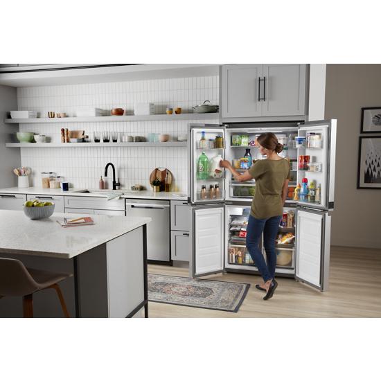 Model: WRQA59CNKZ | Whirlpool 36-inch Wide Counter Depth 4 Door Refrigerator - 19.4 cu. ft.