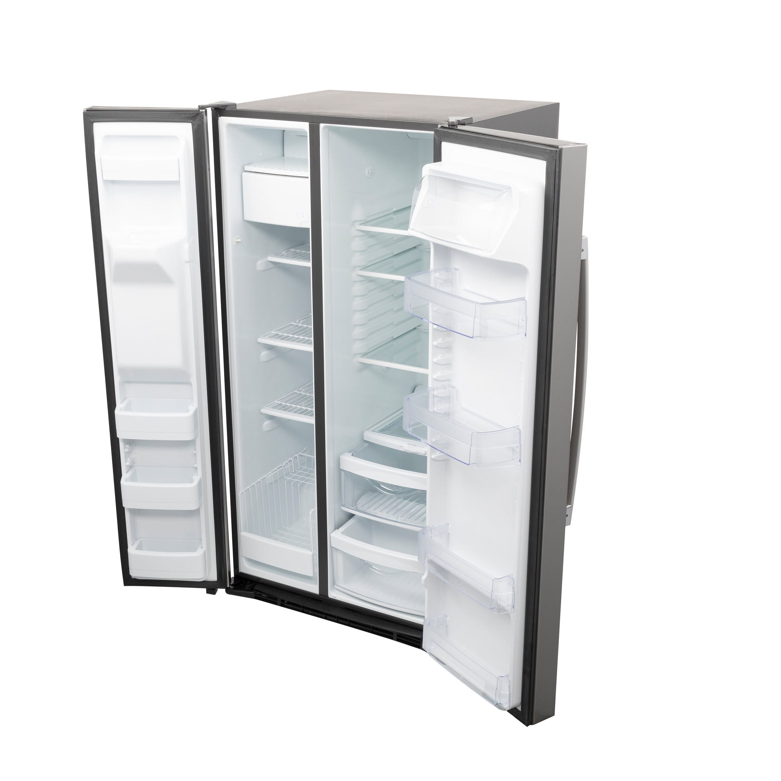 Model: GSS25GYPFS-OB | GE GE® 25.3 Cu. Ft. Side-By-Side Refrigerator