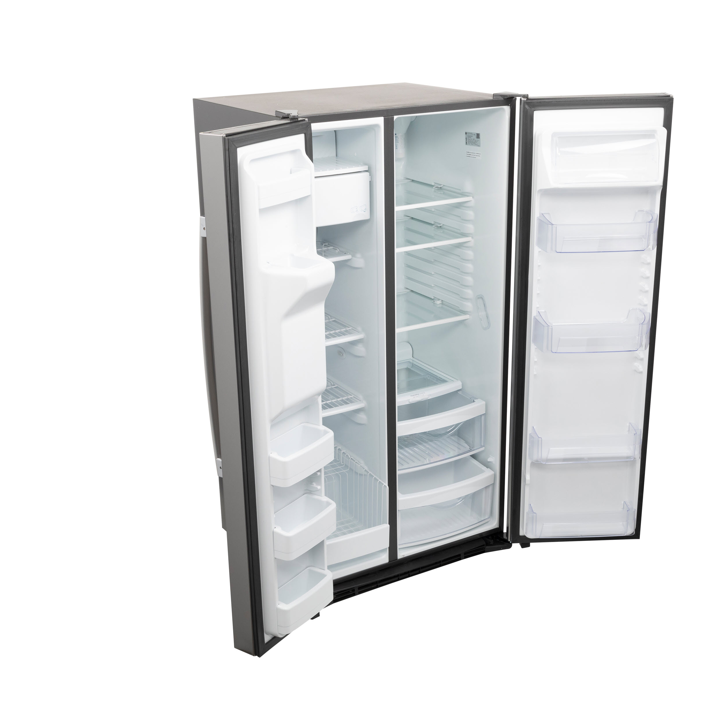 Model: GSS25GYPFS-OB | GE GE® 25.3 Cu. Ft. Side-By-Side Refrigerator