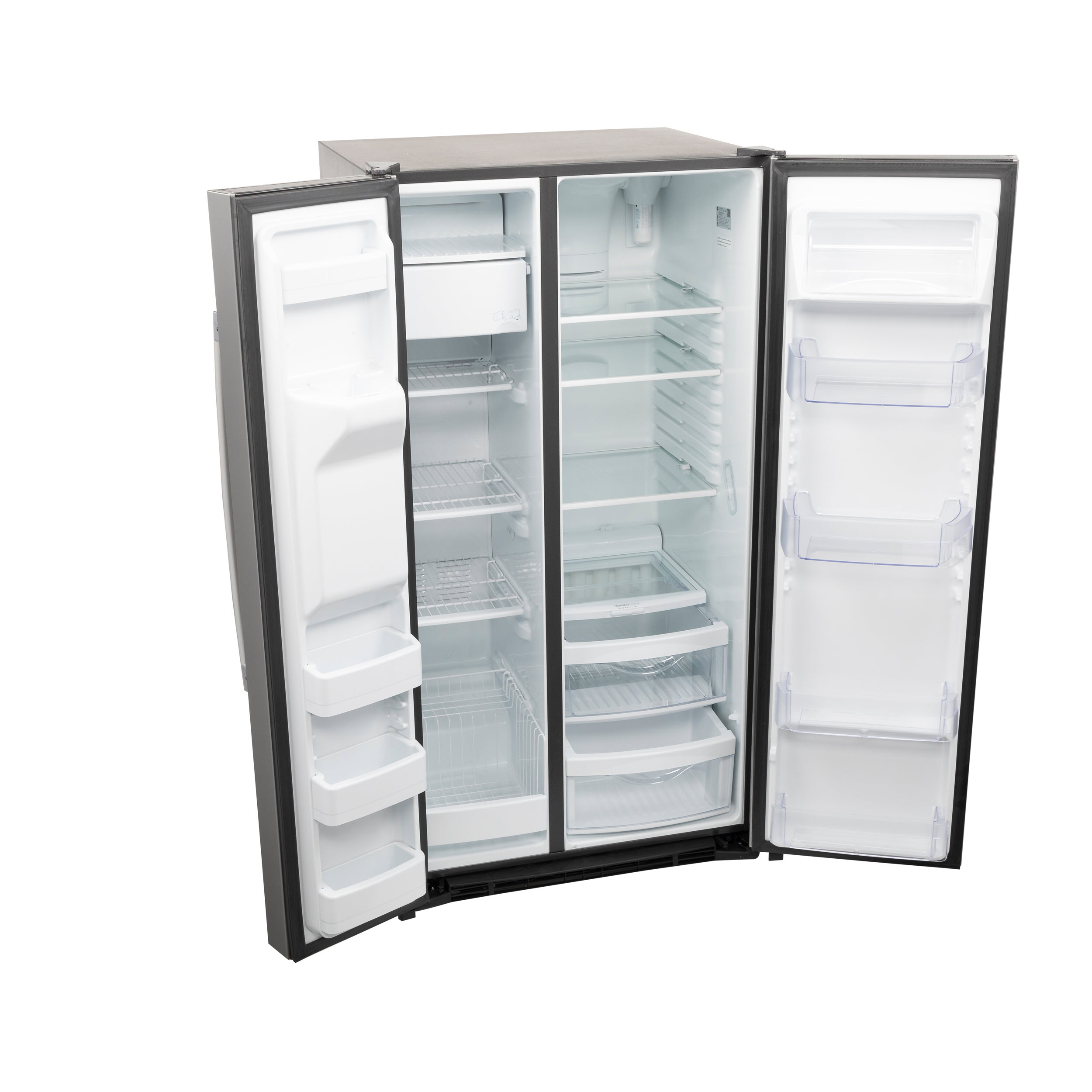 Model: GSS25GYPFS-OB | GE GE® 25.3 Cu. Ft. Side-By-Side Refrigerator