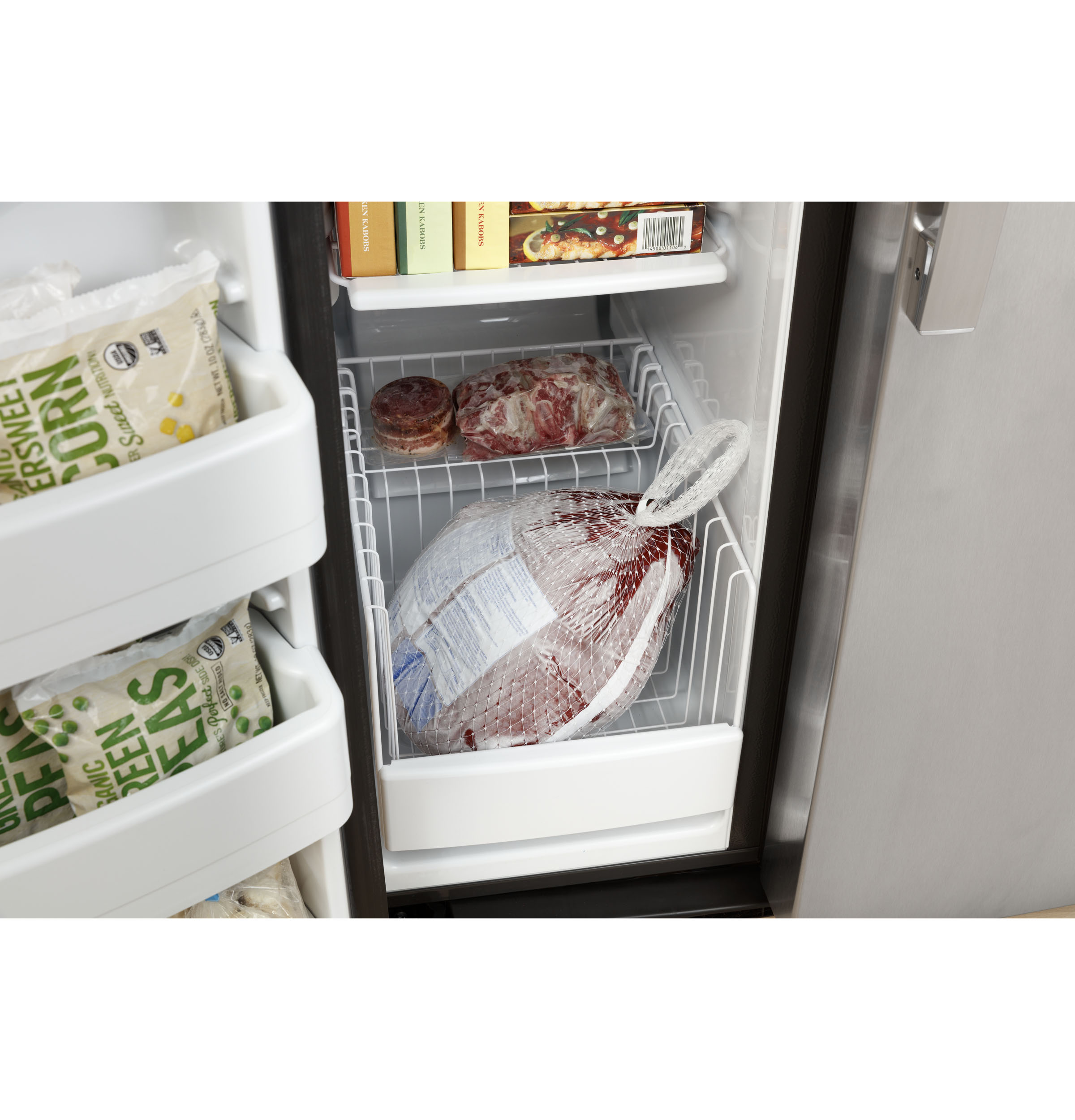 Model: GSS25GMPESSD | GE GE® 25.3 Cu. Ft. Side-By-Side Refrigerator