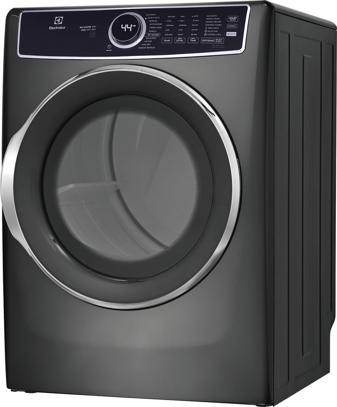 Model: ELFE7637BT | Electrolux Front Load Perfect Steam™ Electric Dryer with Balanced Dry™ and Instant Refresh – 8.0 Cu. Ft.