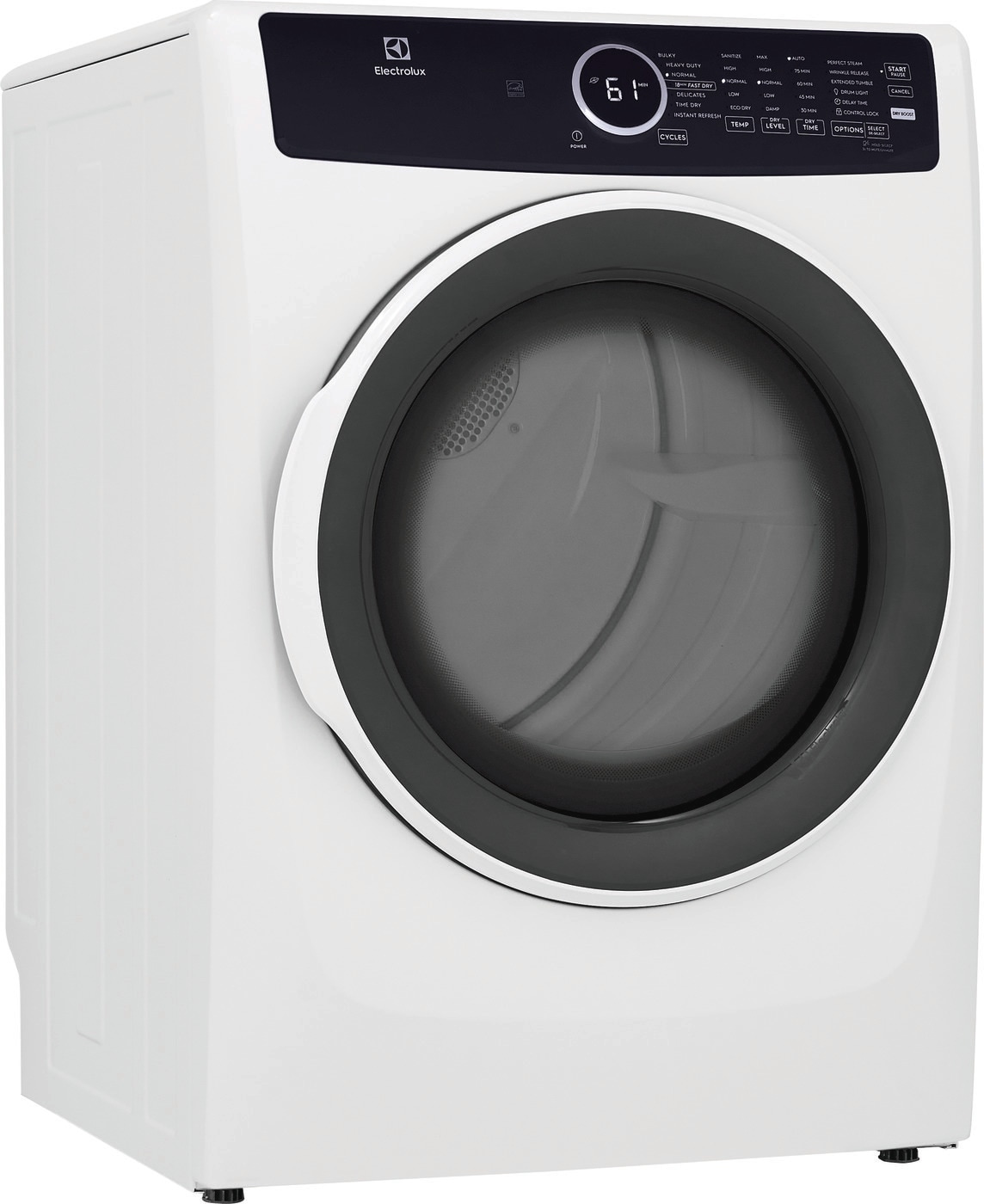 Model: ELFE7437AW | Electrolux Front Load Perfect Steam™ Electric Dryer with Instant Refresh – 8.0 Cu. Ft.