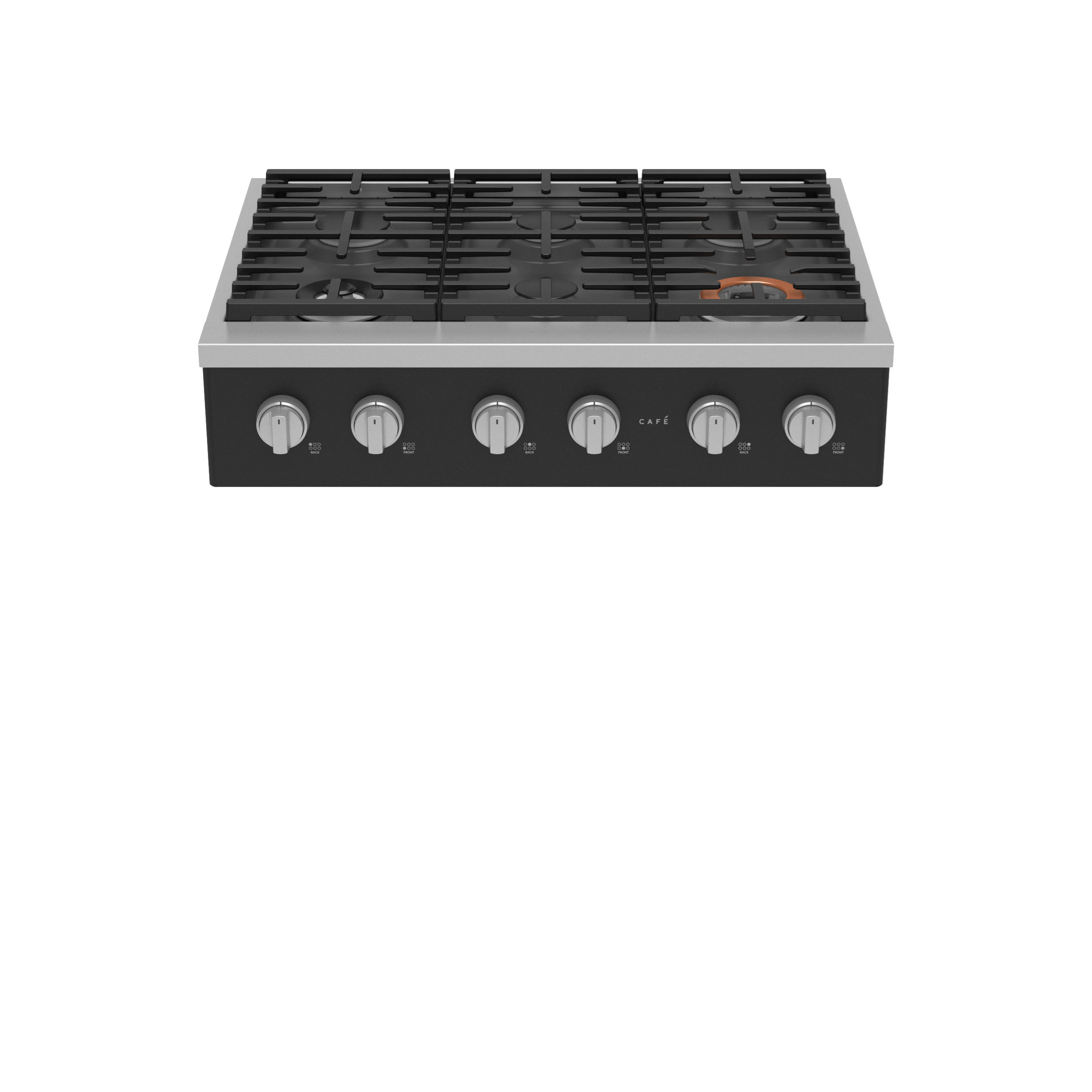 Model: CGU366P3TD1 | Cafe Café™ 36" Commercial-Style Gas Rangetop with 6 Burners (Natural Gas)