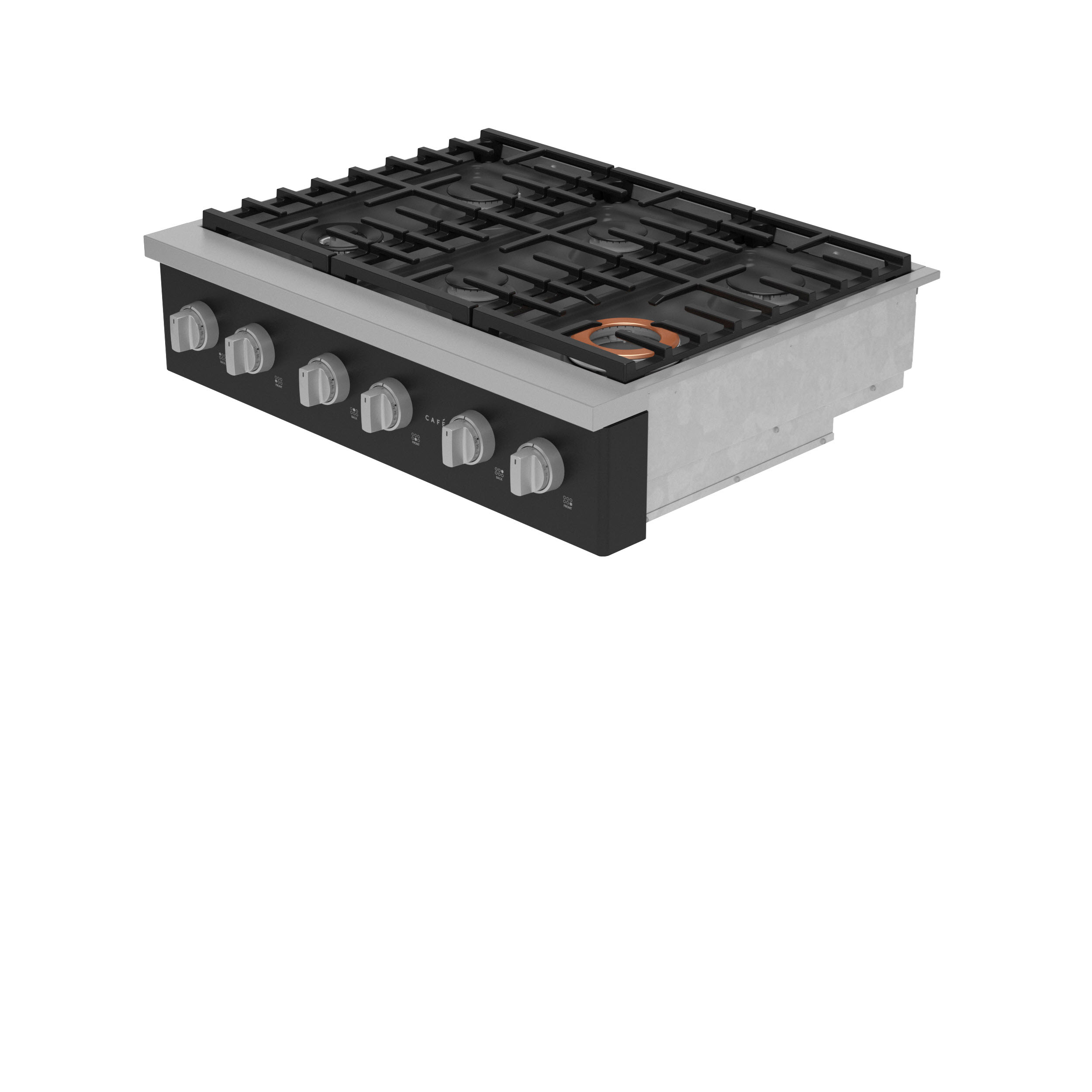 Model: CGU366P3TD1 | Cafe Café™ 36" Commercial-Style Gas Rangetop with 6 Burners (Natural Gas)