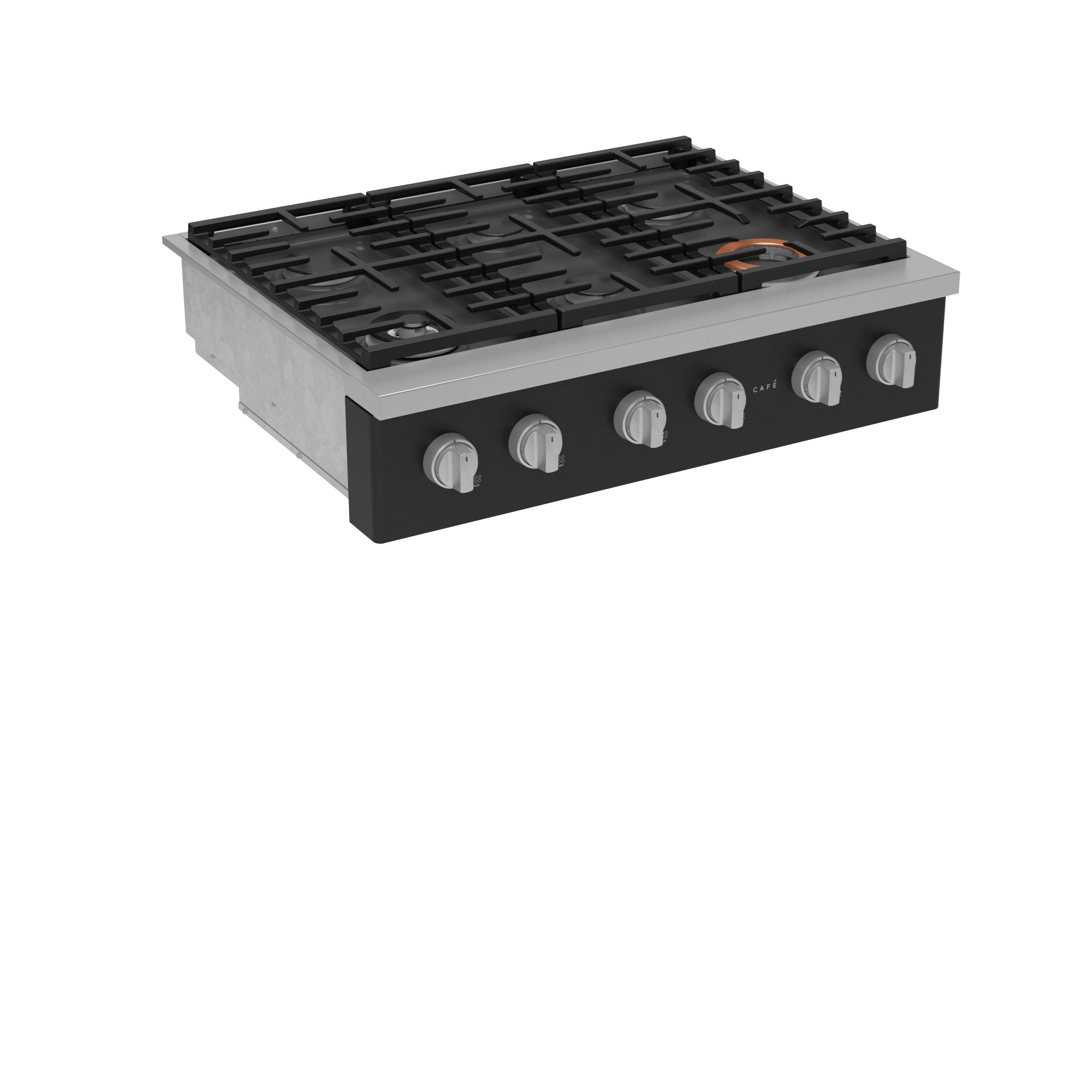 Model: CGU366P3TD1 | Cafe Café™ 36" Commercial-Style Gas Rangetop with 6 Burners (Natural Gas)