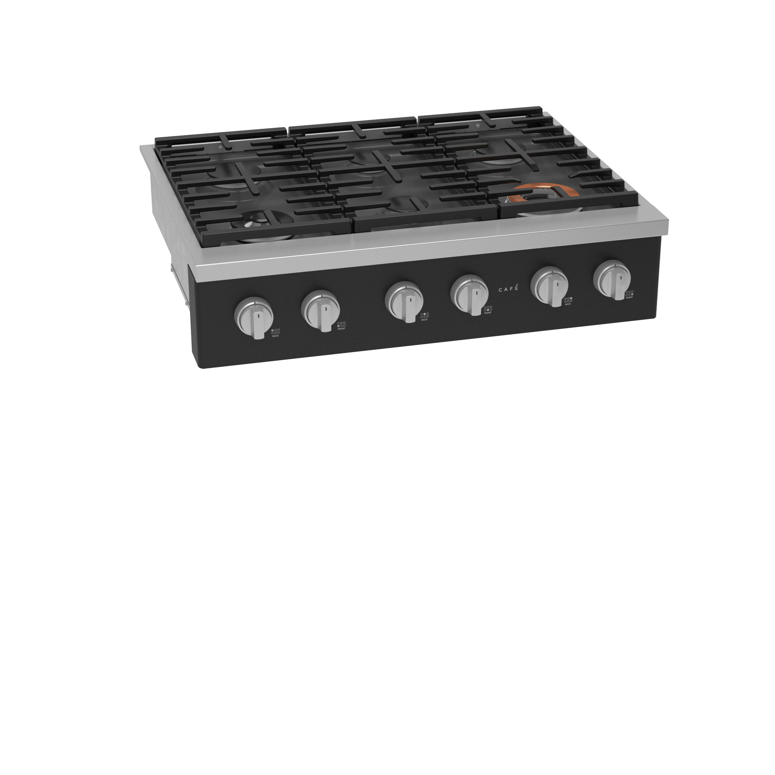 Model: CGU366P3TD1 | Cafe Café™ 36" Commercial-Style Gas Rangetop with 6 Burners (Natural Gas)
