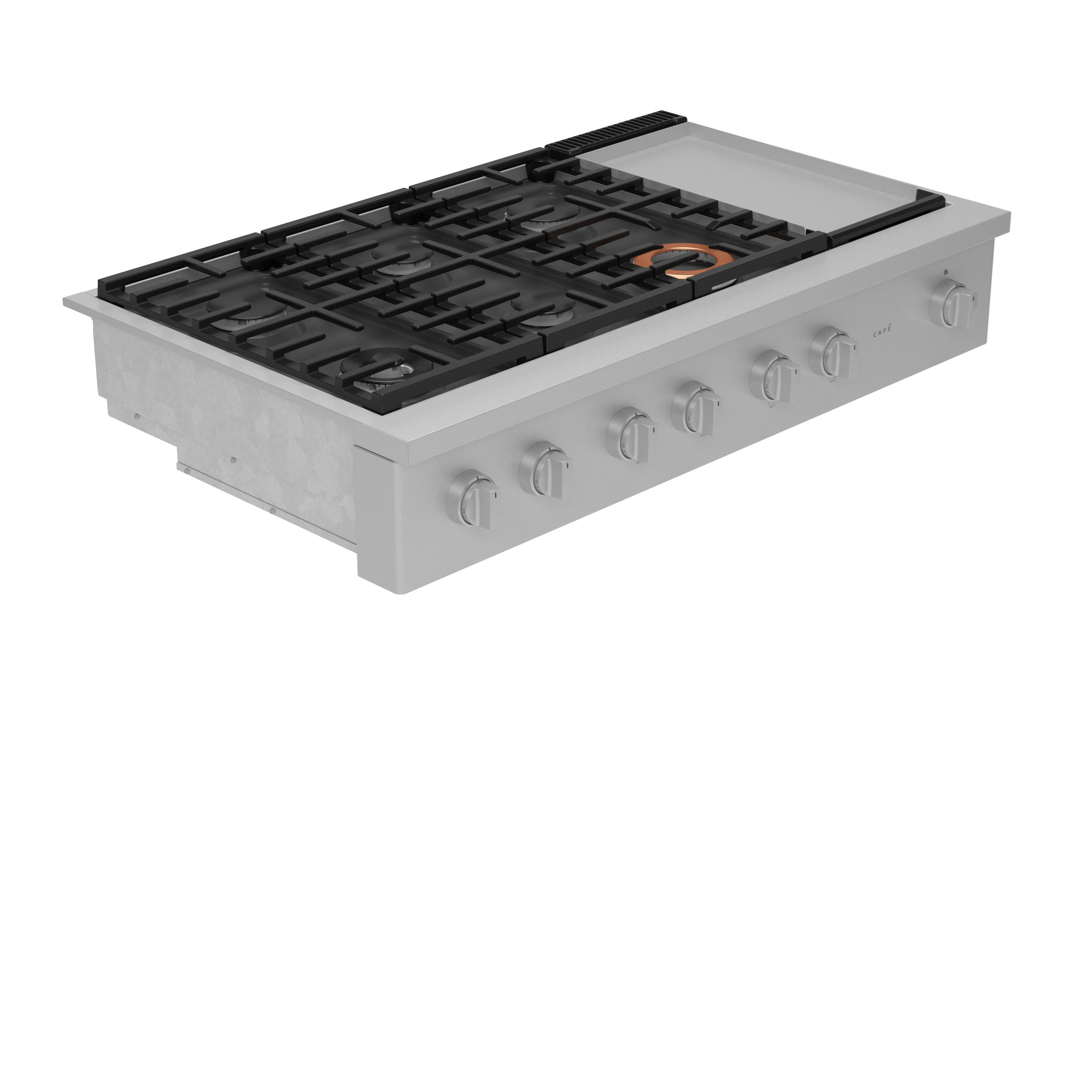 Cafe CGU486P2TS1 Café™ 48" CommercialStyle Gas Rangetop with 6