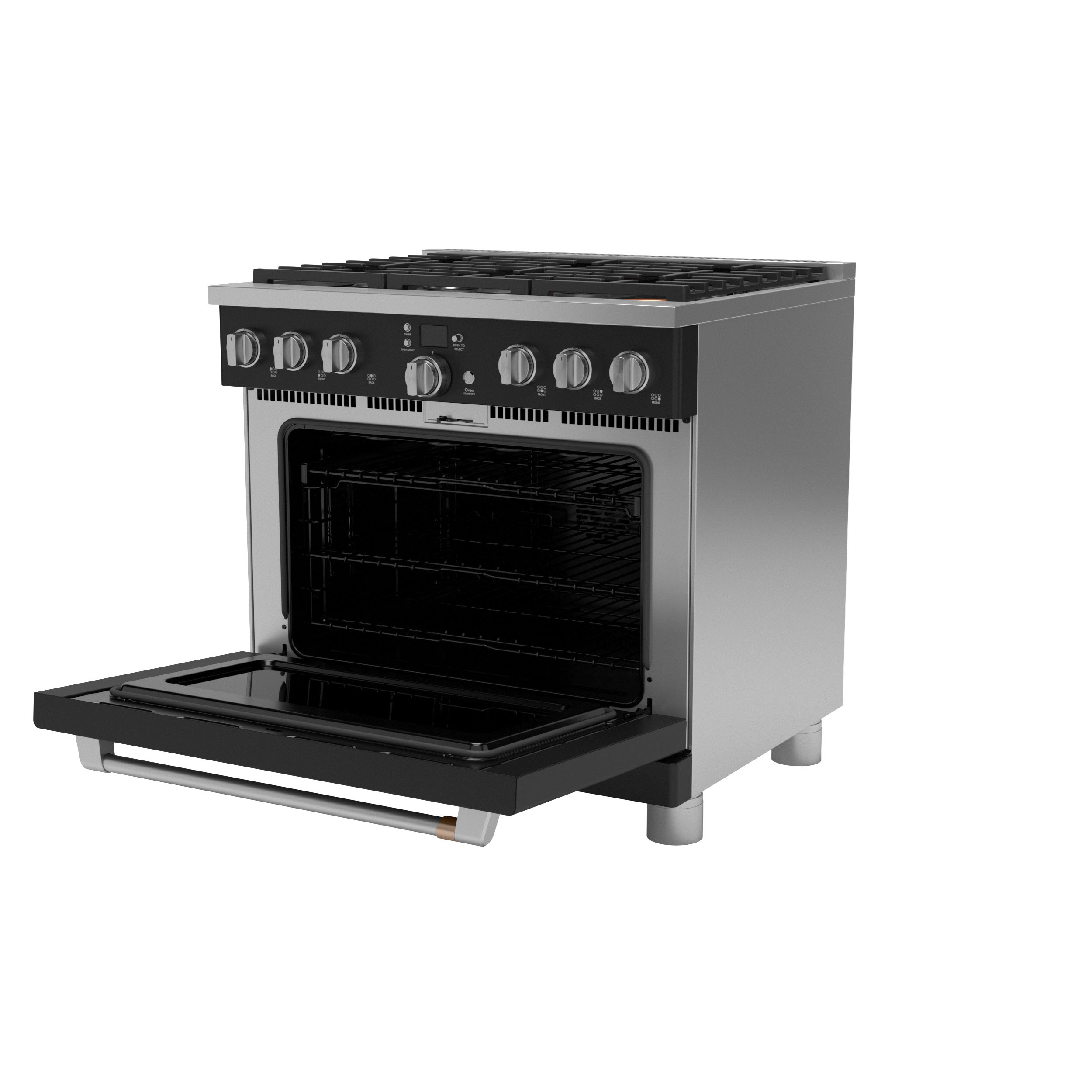 Cafe C2Y366P3TD1 Café™ 36" Smart DualFuel CommercialStyle Range with 6 Burners (Natural