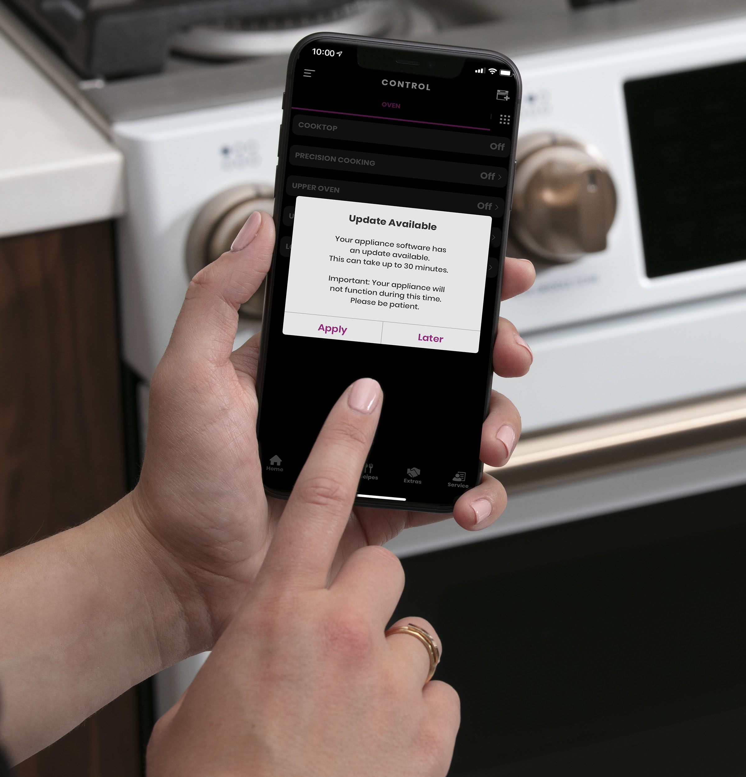 Cafe CGS700P4MW2 Café™ 30" Smart SlideIn, FrontControl, Gas Range