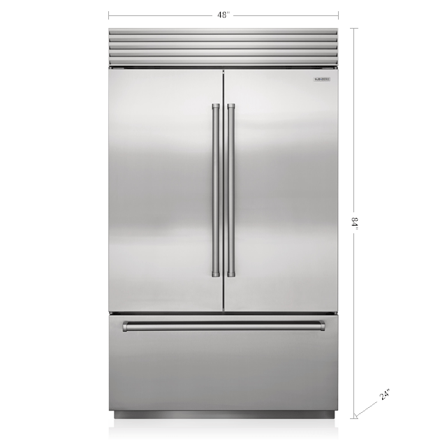 Sub-Zero 48" Classic French Door Refrigerator/Freezer with Internal Dispenser