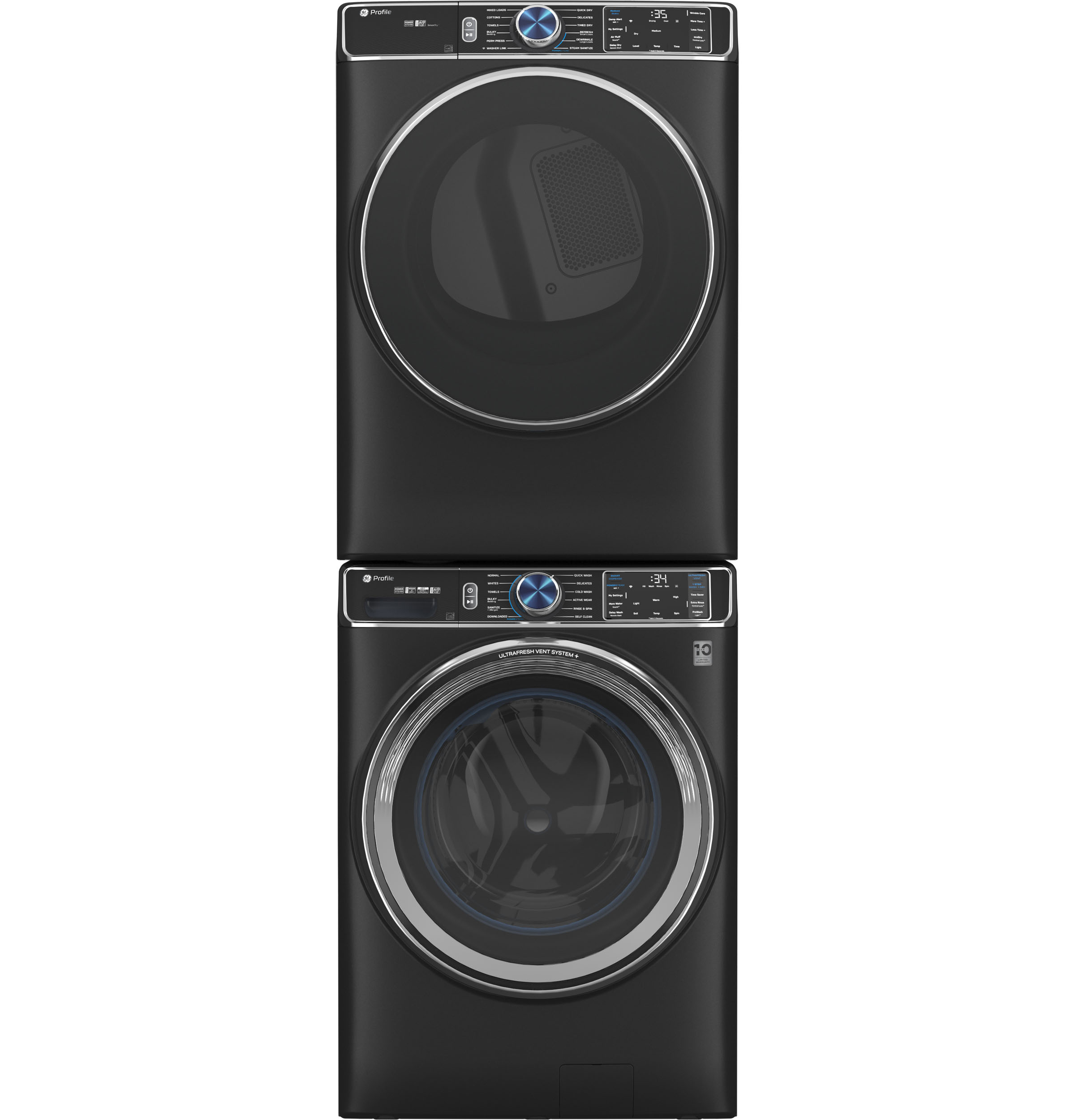 Model: PFW950SPTDSSD | GE Profile GE Profile™ 5.3 cu. ft. Capacity Smart Front Load ENERGY STAR® Steam Washer with Adaptive SmartDispense™ UltraFresh Vent System Plus™ with OdorBlock™