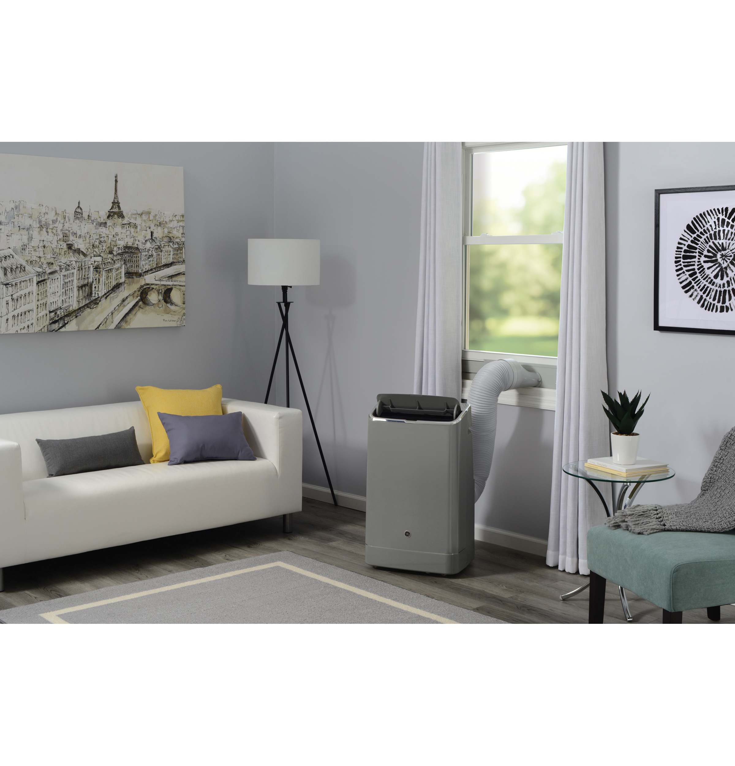 GE APWD10JASG GE® 10,500 BTU Smart Portable Air Conditioner with