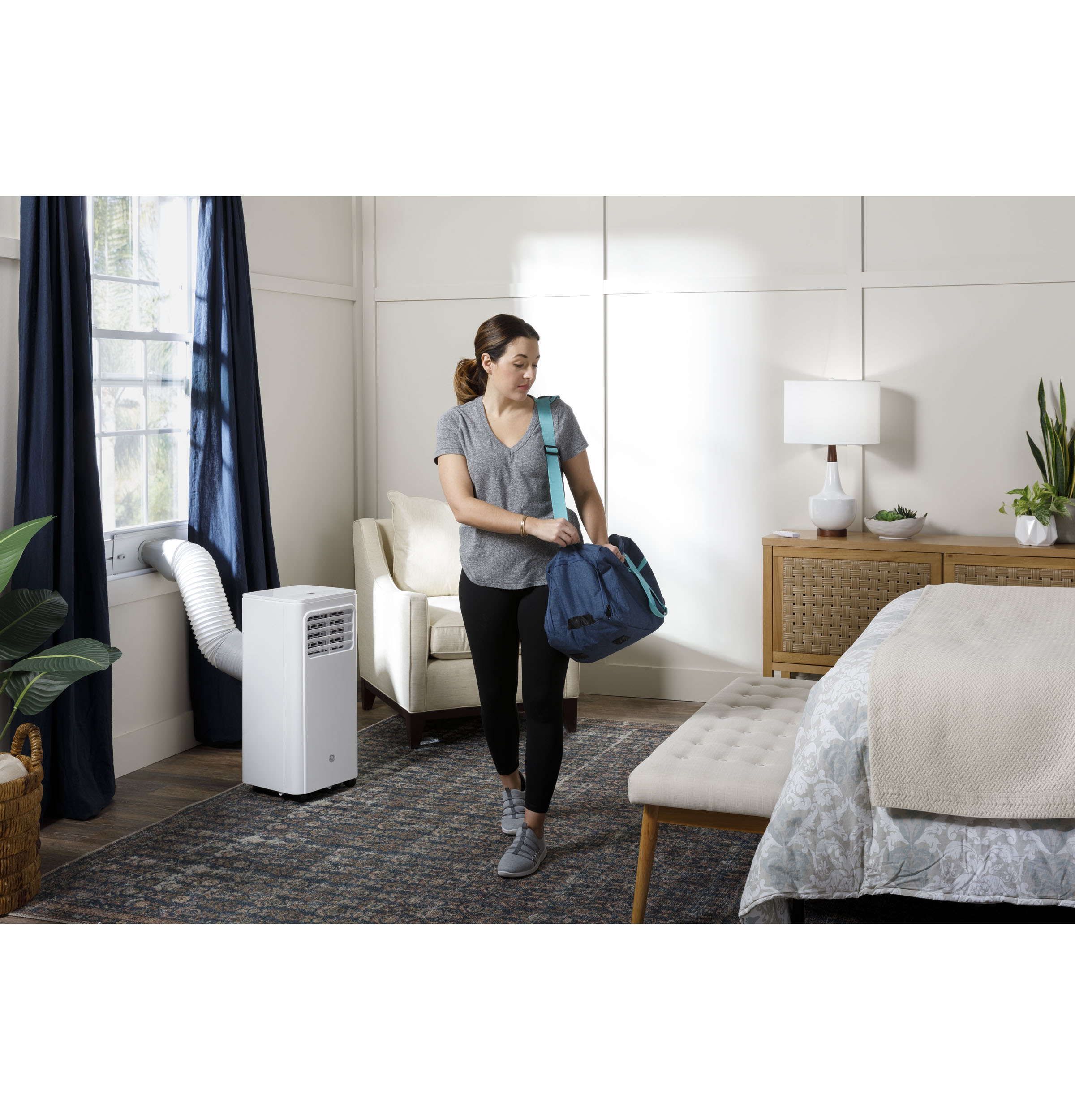 GE APFD06JASW GE® 6,100 BTU Portable Air Conditioner with