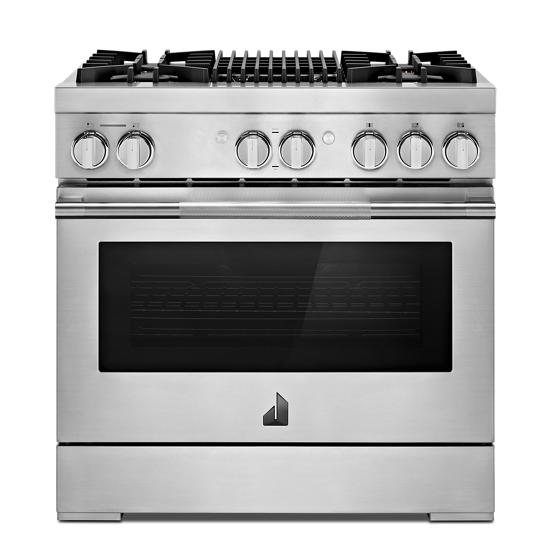 Jenn-Air RISE™ 36" Dual-Fuel Professional Range with Gas Grill