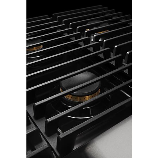 Model: JDRP636HM | Jenn-Air NOIR™ 36" Dual-Fuel Professional Range with Gas Grill