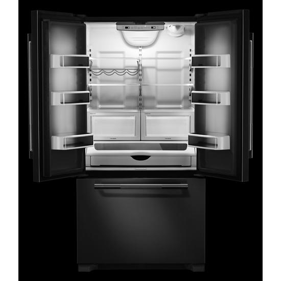 Model: JFFCF72DKL | Jenn-Air RISE 36" French Door Freestanding Refrigerator