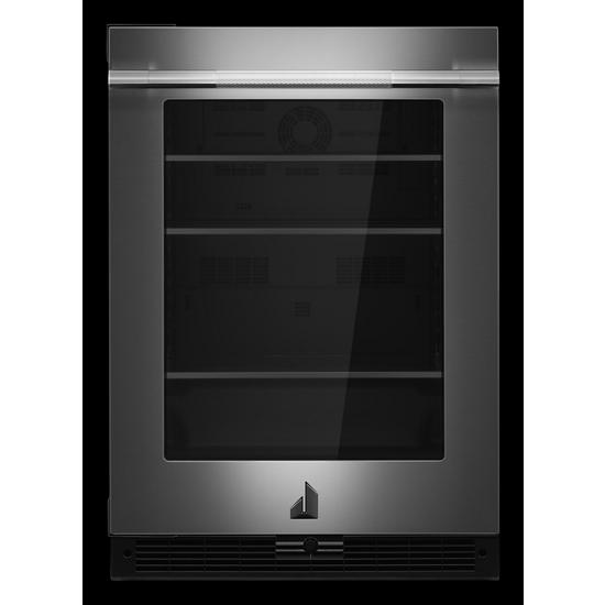 Model: JUGFL242HL | Jenn-Air RISE™ 24"  Under Counter Glass Door Refrigerator, Left Swing