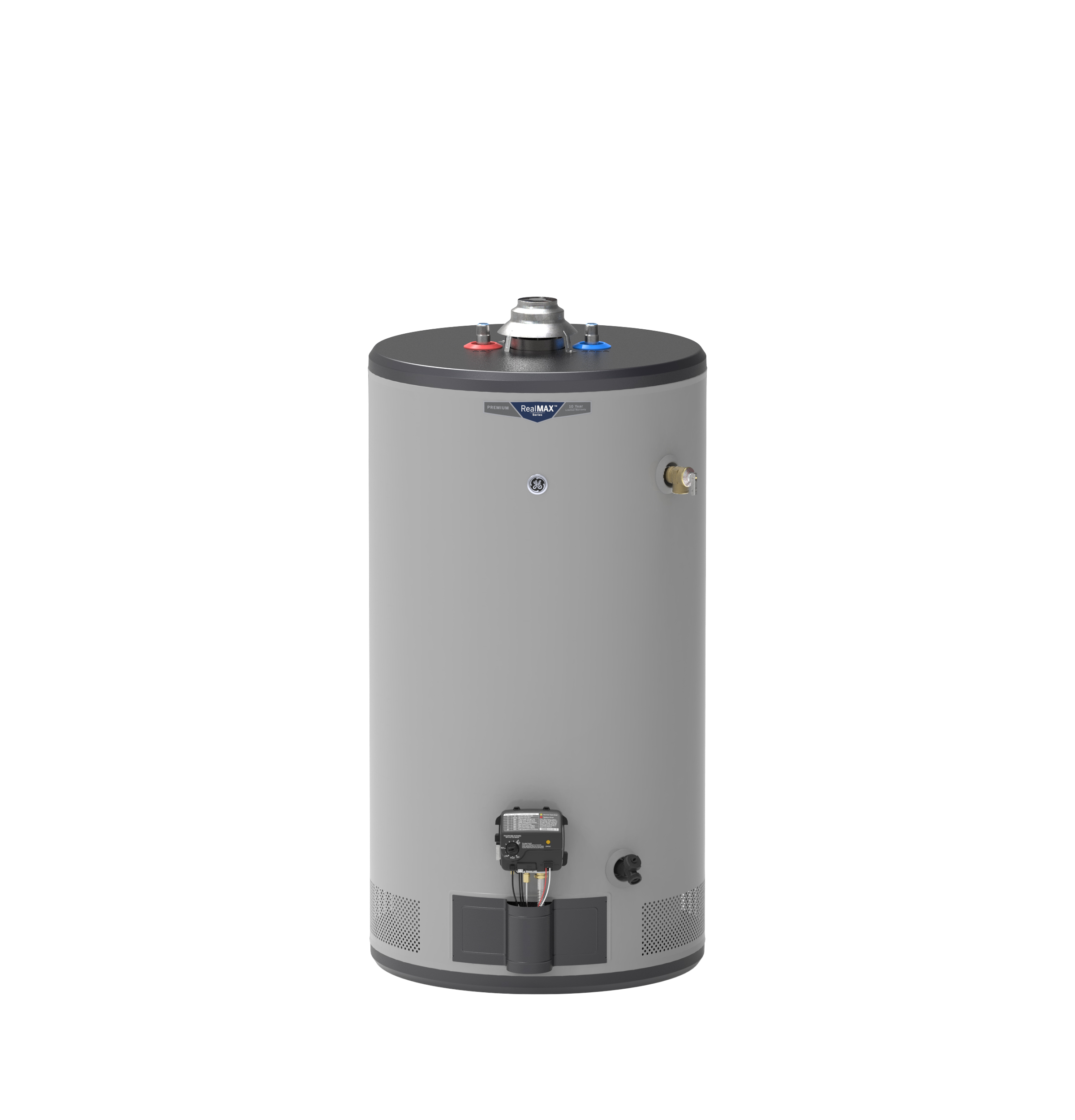GE - GG50S10BXR - GE RealMAX Premium 50-Gallon Short Natural Gas  Atmospheric Water Heater-GG50S10BXR | Friedhaber's