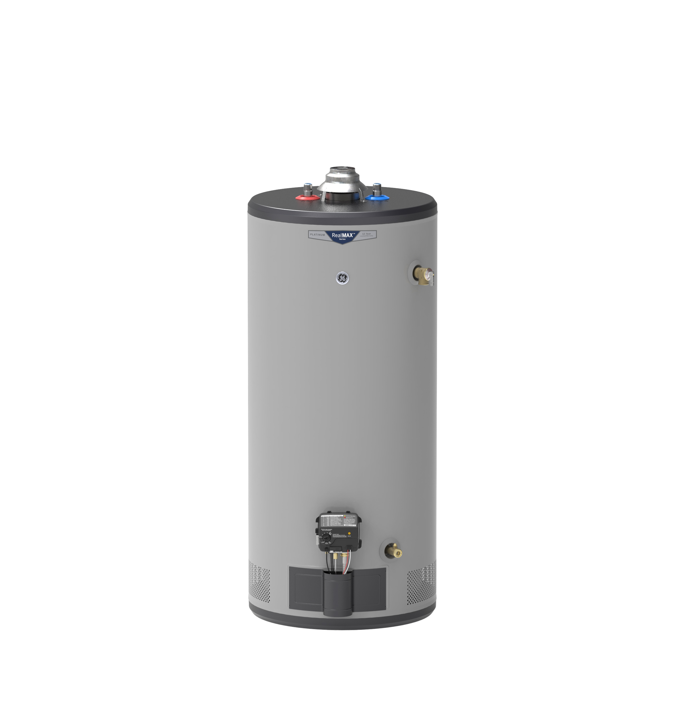 GE - GG40S12BXR - GE RealMAX Platinum 40-Gallon Short Natural Gas  Atmospheric Water Heater-GG40S12BXR | Friedhaber's