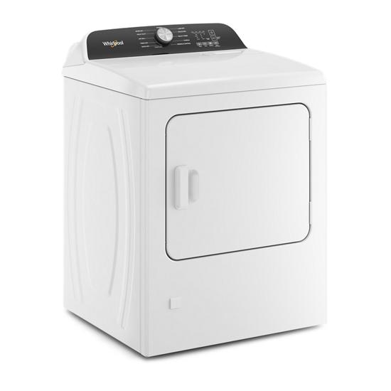 Whirlpool WGD500CMW 7.0 Cu. Ft. Long Vent Gas Moisture Sensing