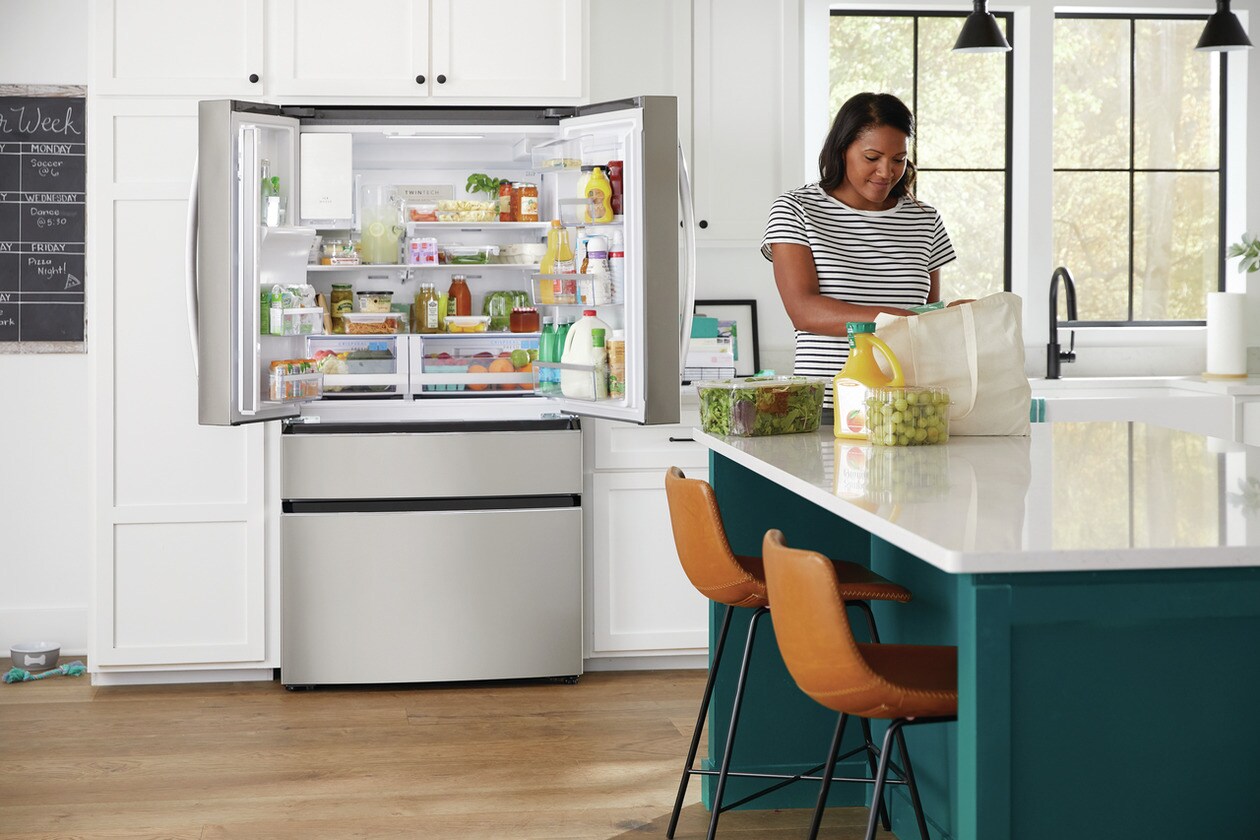 Model: GRMC2273CD | Frigidaire Gallery 22 Cu. Ft. Counter-Depth 4-Door French Door Refrigerator