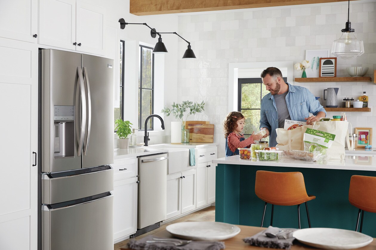 Model: GRMC2273CD | Frigidaire Gallery 22 Cu. Ft. Counter-Depth 4-Door French Door Refrigerator