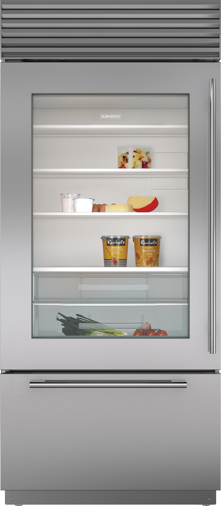 Sub-Zero - CL3650UG/S/P/R - 36 Classic Over-and-Under Refrigerator/Freezer  with Glass Door-CL3650UG/S/P/R