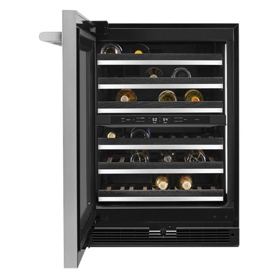 Model: JUWFL242HL | Jenn-Air RISE™ 24" Built-In Undercounter Wine Cellar - Left Swing