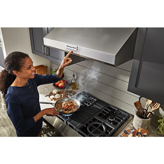 Model: KFDC500JAV | KitchenAid KitchenAid® 30'' Smart Commercial-Style Dual Fuel Range with 4 Burners