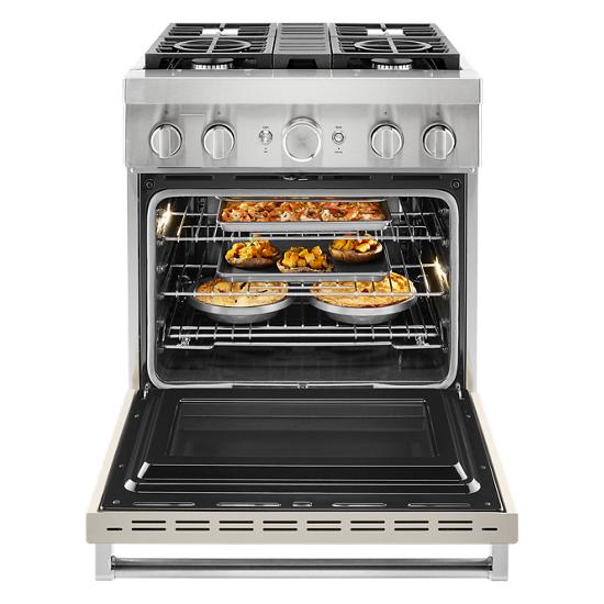 Model: KFDC500JMH | KitchenAid KitchenAid® 30'' Smart Commercial-Style Dual Fuel Range with 4 Burners