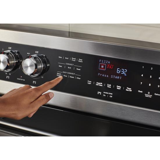 Model: KFEG504KPS | KitchenAid 30-Inch 5 Element Electric Convection Range with PrintShield™ Finish