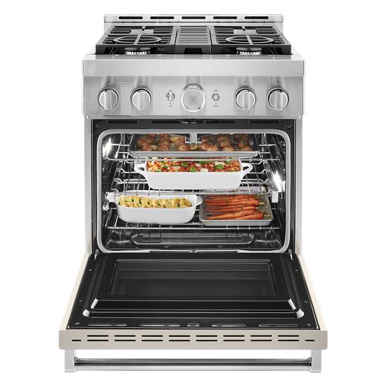Model: KFGC500JMH | KitchenAid KitchenAid® 30'' Smart Commercial-Style Gas Range with 4 Burners