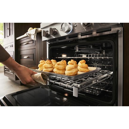 Model: KFGC500JSS | KitchenAid KitchenAid® 30'' Smart Commercial-Style Gas Range with 4 Burners