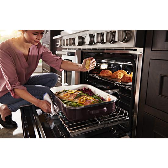 Model: KFGC558JMH | KitchenAid KitchenAid® 48'' Smart Commercial-Style Gas Range with Griddle