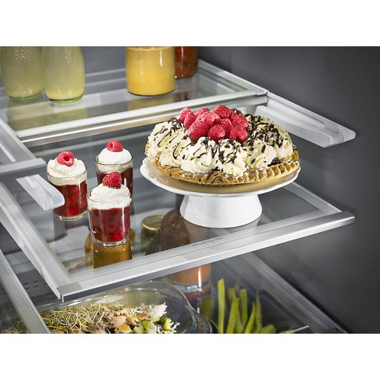 Model: KRMF706EBS-SD | KitchenAid 25.8 Cu. Ft. 36" Multi-Door Freestanding Refrigerator with Platinum Interior Design and PrintShield™ Finish